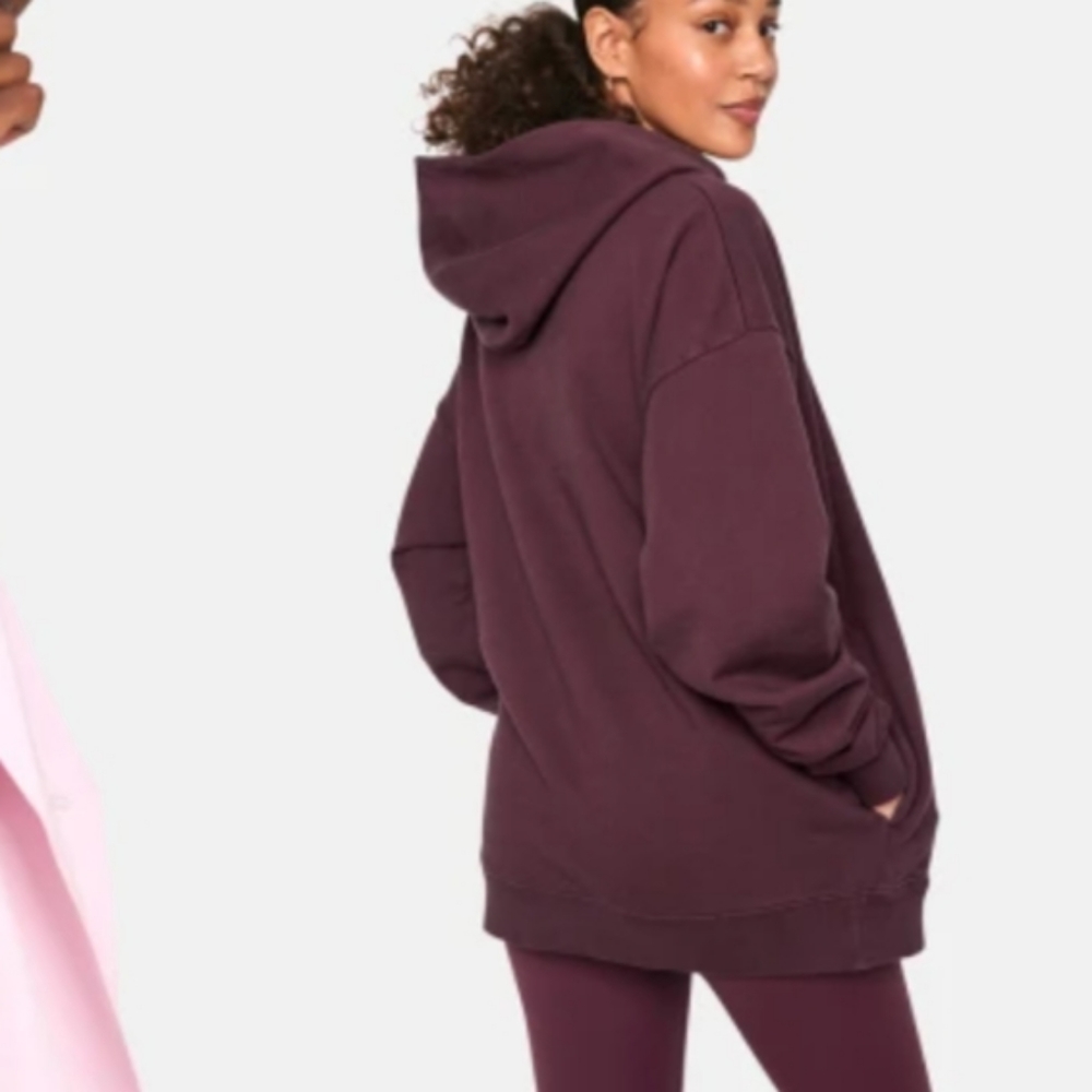 Outdoor voices oversized purple pullover hoodie S/M